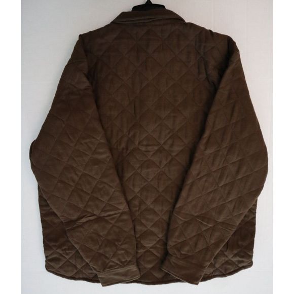 BDG Urban Outfitters OB1340933 Men's Sz XL Brown Quilted Lined Shirt Jacket - Picture 14 of 16